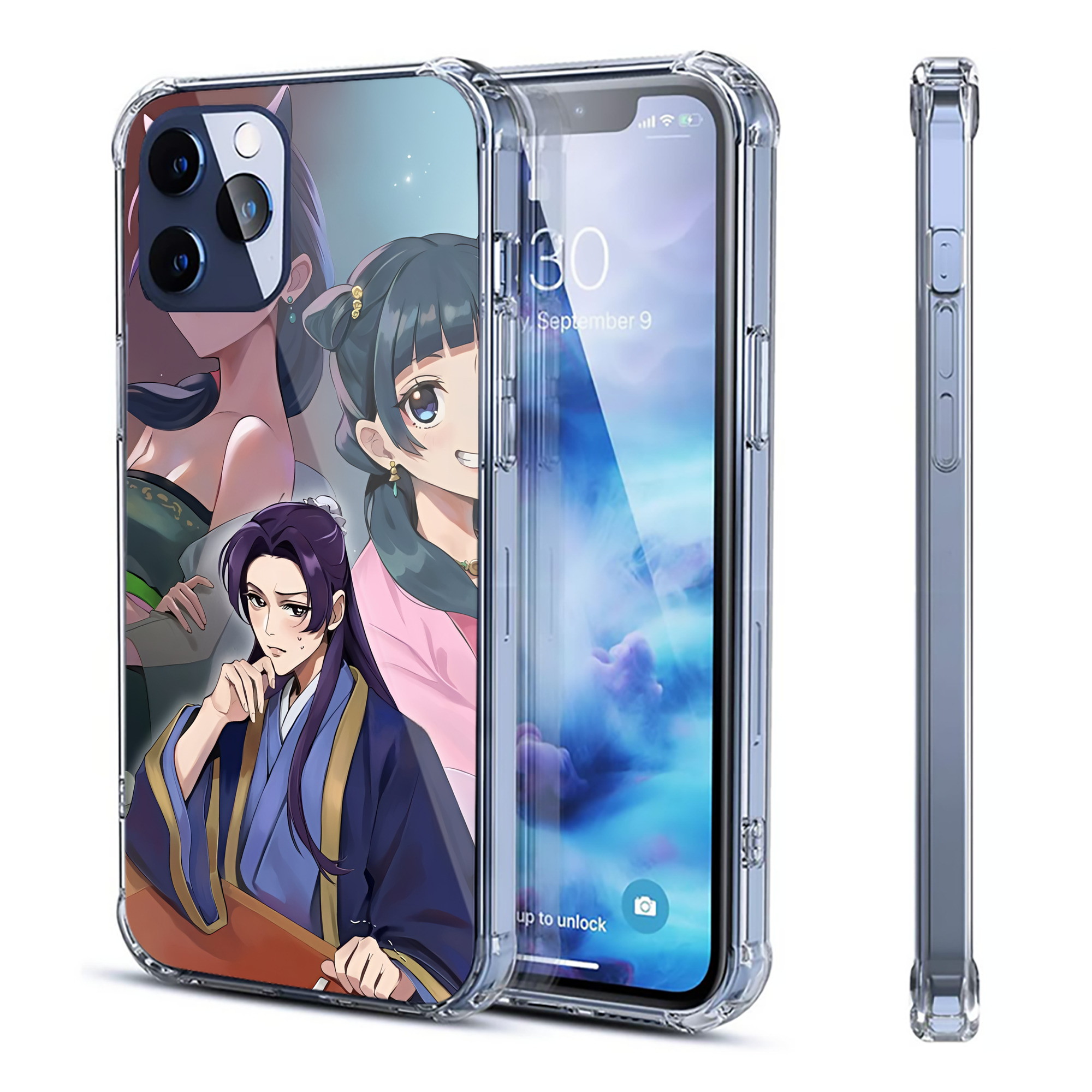 （画像用） 薬屋のひとりごと The Apothecary Diaries 【iPhone 12シリーズ対応】透明スマホケース（クリアソフトケース）